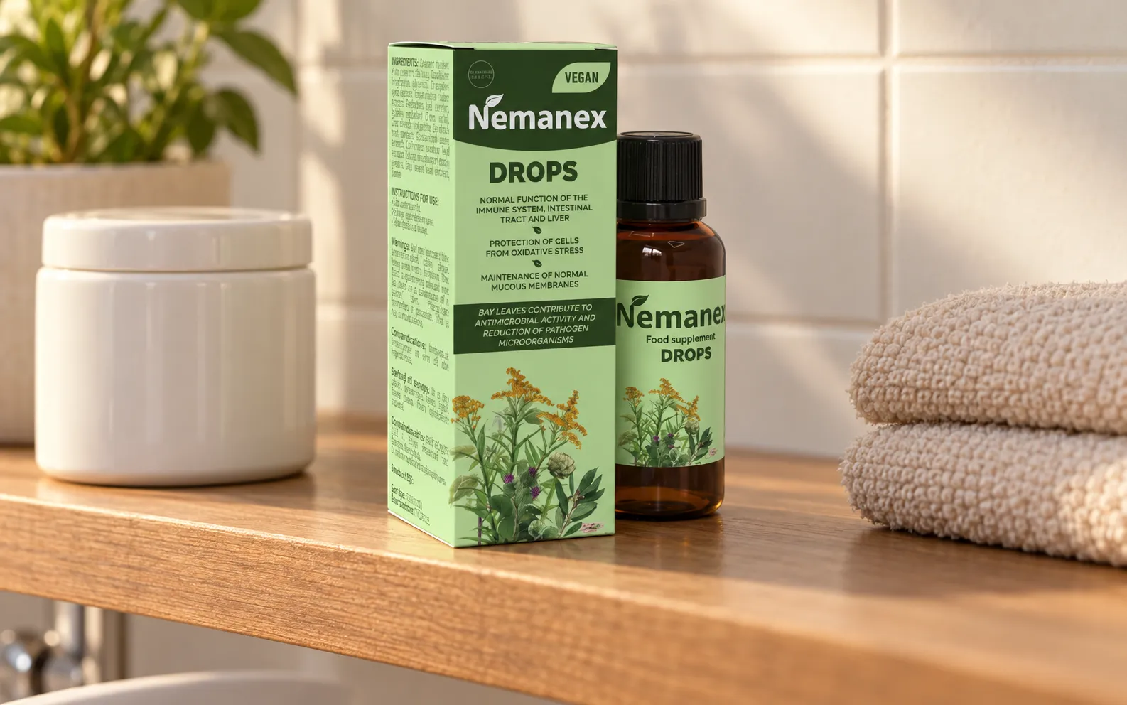 Nemanex Cystitis — le produit au quotidien